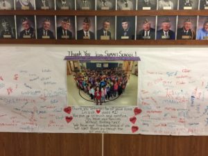 Veterans Day Banner on display at Collinsville IL American Legion Post 365