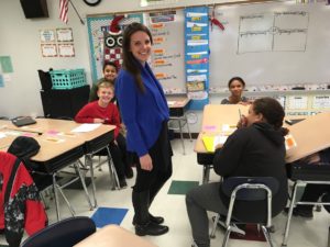 DIS teacher Hilary Heinlein in her classroom