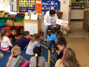 CHS athlete reads to Caseyville students