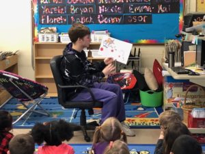 CHS athlete reads to Caseyville students