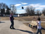 CHS athlete throws football to Caseyville student