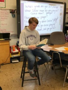 CHS athlete reads to Caseyville students