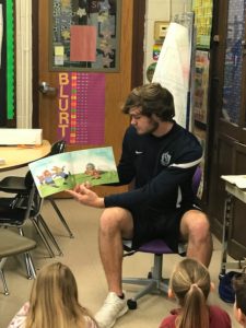 CHS athlete reads to Caseyville students