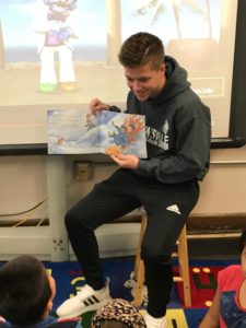 CHS athlete reads to Caseyville students