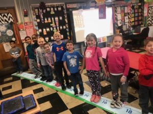 Mrs. Rennie's class at Webster Elementary sitting in the classroom