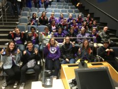 Members of the CHS ICTM Math Team in auditorium