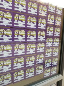 Display of Who Has the Biggest Heart Cards at Collinsville High School