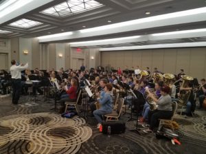 CHS Band Practicing in NYC