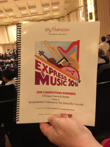 Cover of Express the Music program