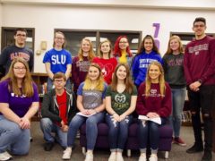 Group of CHS students on academic signing day