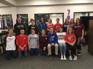 CHS students on academic signing day 2018