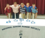 Students by NJHS Ceremony Table