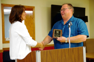 Dr. Blackard with Mike Hollingshead