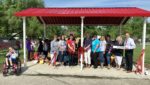 Kreitner Students and Staff in Outdoor Pavilion