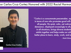 CHS Senior Honored with 2022 Racial Harmony Award