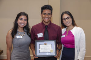 CHS Senior Salvador Gaspar with HCC representatives