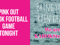 Pink Out Game Rain Graphic