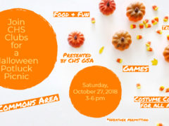 CHS GSA Hosting Halloween Picnic on October 27