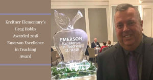 Hobbs at Emerson Teaching Awards Dinner