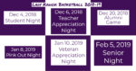 Lady Kahok Basketball 2018-19 Theme Nights