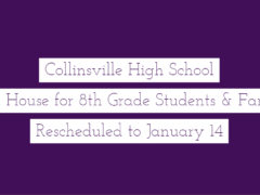 CHS 8th Grade Open House on 1/12/19 Rescheduled for 1/14/19