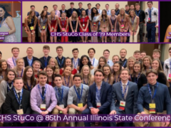 Photo collage of Student Council at 2019 State Conference