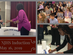 Collage of NJHS 2019 Induction Photos