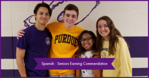 2019 Seal of Biliteracy Commendation Spanish Seniors