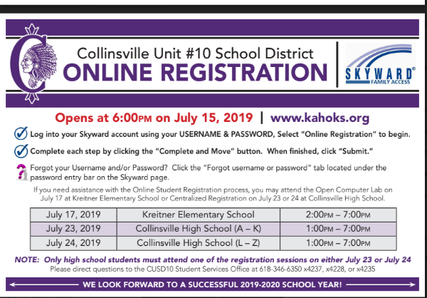 Online Registration Postcard 2019 - English