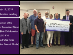 CARD Check Presentation to CUSD 10 Board