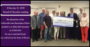 CARD Check Presentation to CUSD 10 Board