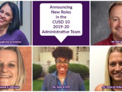 CUSD 10 Introduces New Administrators for 2019-20