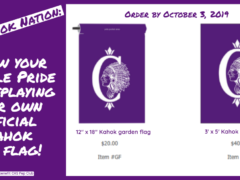 Order 2019 Official Kahok Fan Flag by October 3