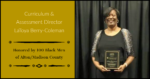 Latoya Berry-Coleman with award