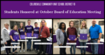 Students Honored Oct 21 2019