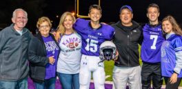 Family at Football Senior Night 2019