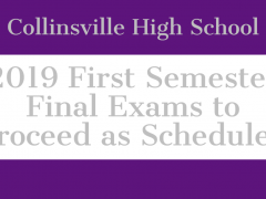 CHS Final Exams will Continue as Scheduled Despite Weather