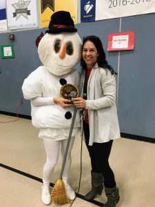 Mrs. Corey and Dr. Daugherty at the Sunrise Celebration