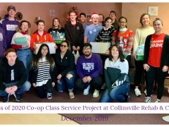 Co-op Class of 2020 Service Project Helped Rehab Center Residents