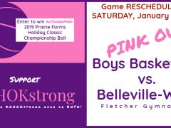 Kahok Boys Basketball PINK OUT Rescheduled to January 18