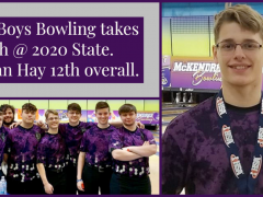 Kahok Boys Bowling Takes 6th at 2020 State; Nathan Hay Medals