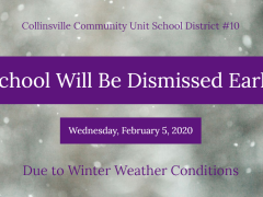 Schools Will Dismiss One Hour Early On Feb 5, 2020