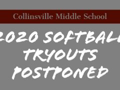 CMS 2020 Softball Tryouts Postponed Until Summer