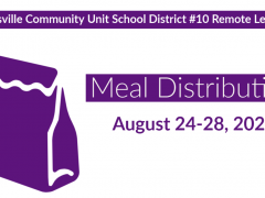 Meal Distribution Schedule for August 24-28, 2020