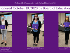 Three Honored at October 19, 2020 BOE Meeting