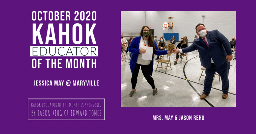 Jessica May Kahok Educator of the Month Oct 2020