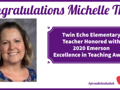 Michelle Theis TE Emerson Excellence in Teaching 2020