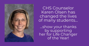 Karen Olsen LifeChanger of the Year Nomination Dec 2020