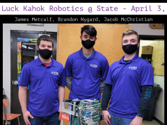 Robotics Team to Compete at State 2021