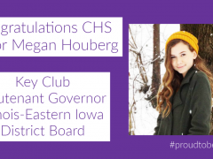 CHS Junior Megan Houberg is Key Club Division Officer